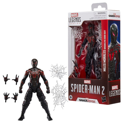 Figur Miles Morales im Brooklyn 2099 Anzug  Spider Man 2  Marvel Legends  15 cm