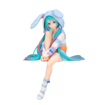 Figure Noodle Stopper Hatsune Miku Rabbit Ear Hood Pajama Hatsune Miku 14cm