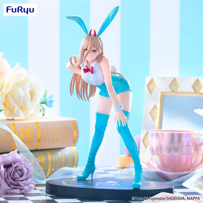 figure power light blue color bicute bunnies chainsaw man 25cm