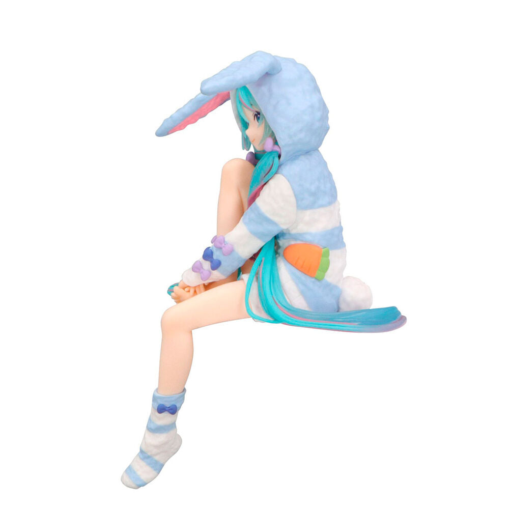 Figure Noodle Stopper Hatsune Miku Rabbit Ear Hood Pajama Hatsune Miku 14cm