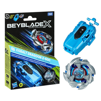 premium set launcher with string and top cobalt dragoon 2 60c beyblade x