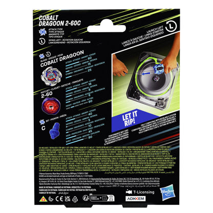 Premium Set Launcher with String and Top Cobalt Dragoon 2 60C Beyblade X