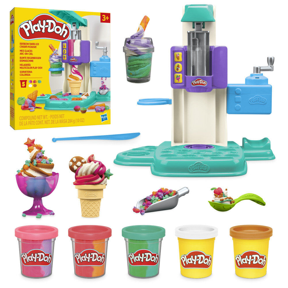 play doh multicolored ice cream shop