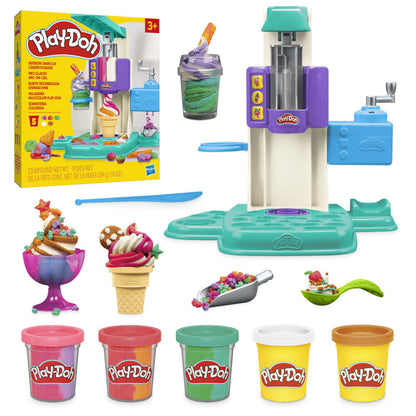 play doh multicolored ice cream shop