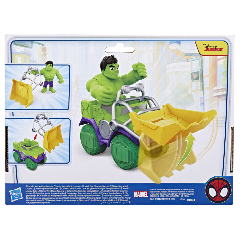 Set di camion da demolizione + personaggio Hulk Spidey e i suoi fantastici amici Marvel