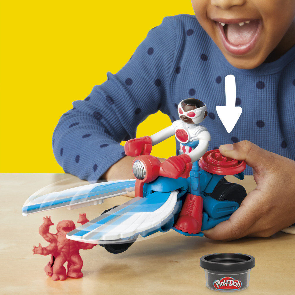 Cortador de motocicletas de plastilina de Marvel Capitán América Marvel