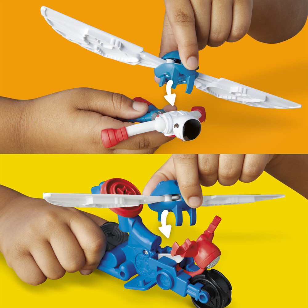 Cortador de motocicletas de plastilina de Marvel Capitán América Marvel