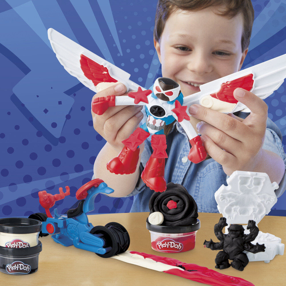 Cortador de motocicletas de plastilina de Marvel Capitán América Marvel