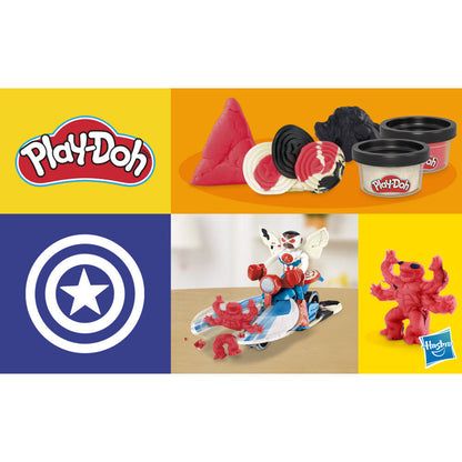 Cortador de motocicletas de plastilina de Marvel Capitán América Marvel