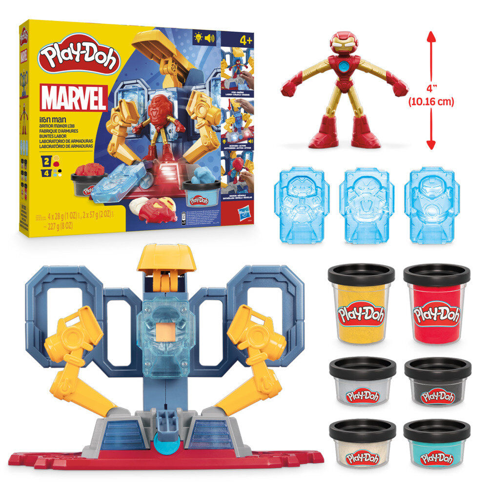 iron man marvel play doh armor lab