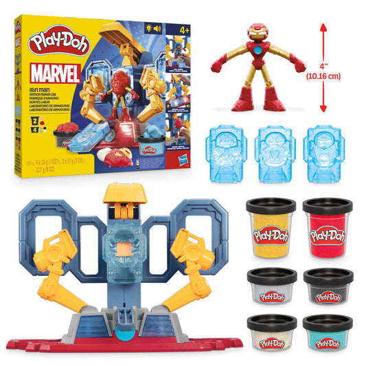 iron man marvel play doh armor lab
