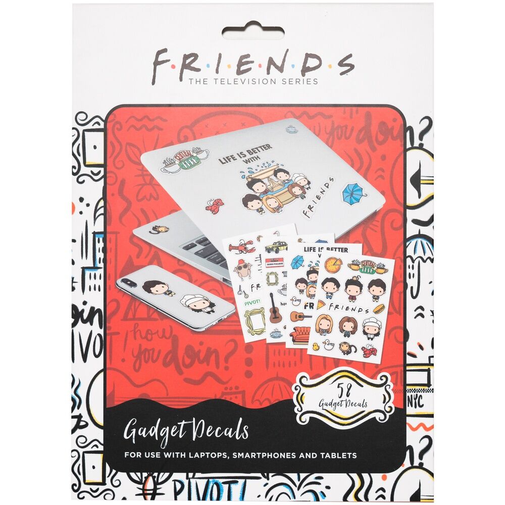 friends reusable sticker set