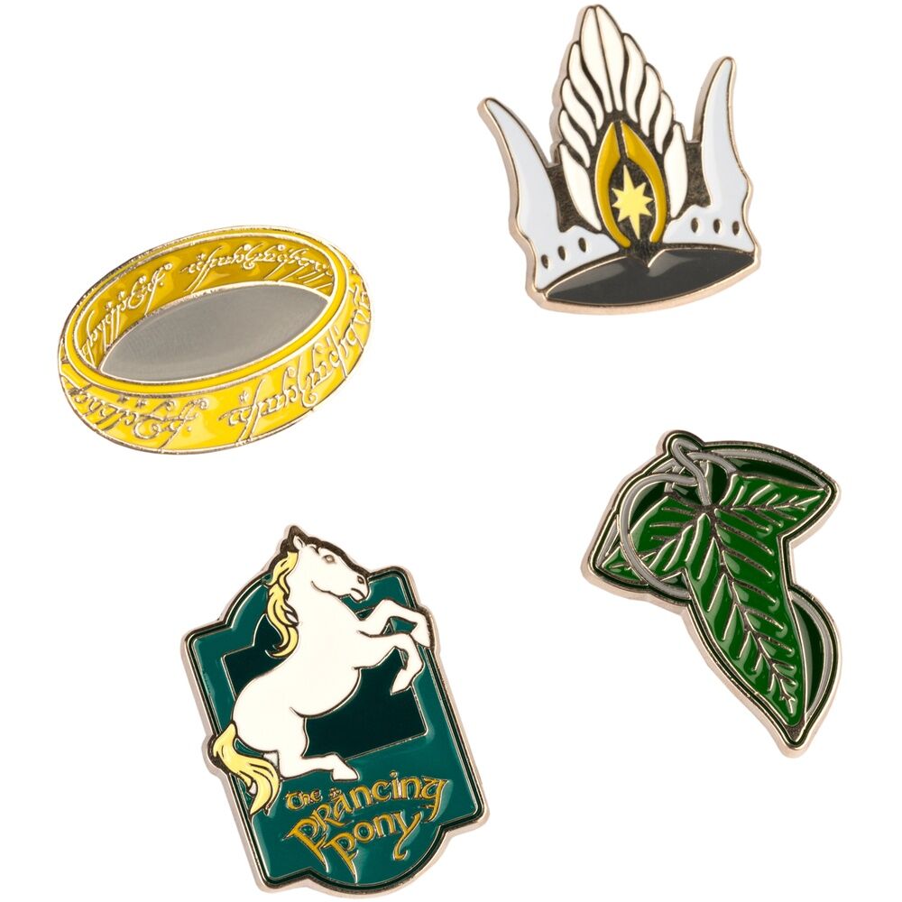 set of 4 lord of the rings pins