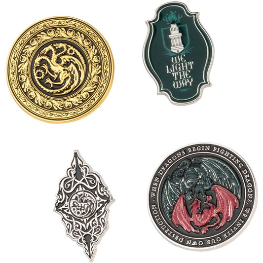 Blister pack of 4 pins Game of Thrones The House of the Dragon