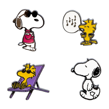 set of 4 snoopy pins