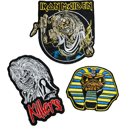 set of 3 iron maiden patches