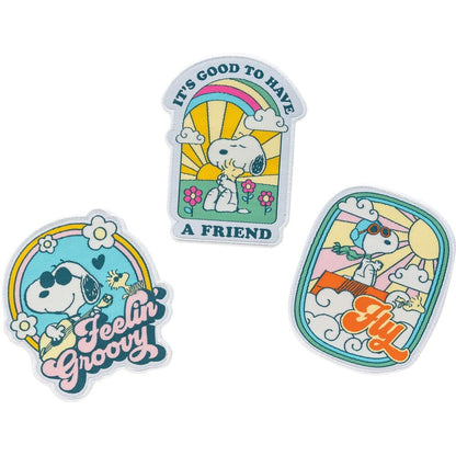 set of 3 snoopy patches