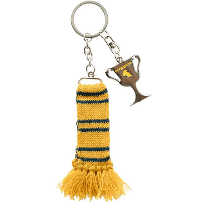 harry potter hufflepuff scarf keychain