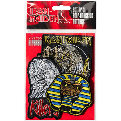 Lot de 3 écussons Iron Maiden