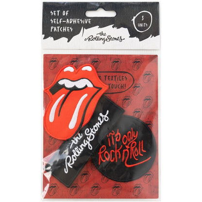 Set mit 3 Rolling Stones Aufnähern