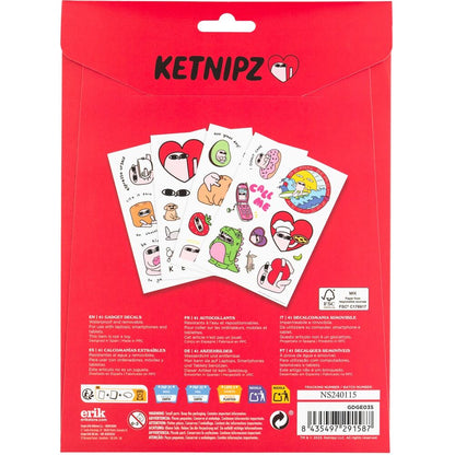 Ensemble d'autocollants réutilisables Ketnipz