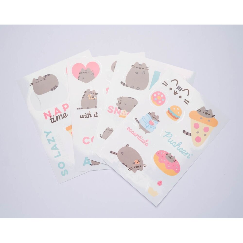 Ensemble d'autocollants réutilisables Pusheen