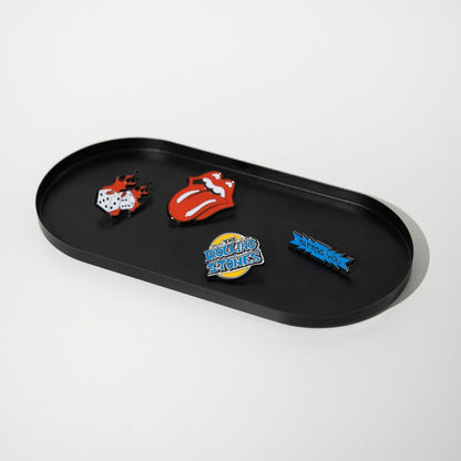 Zestaw 4 przypinek Rolling Stones w blistrze