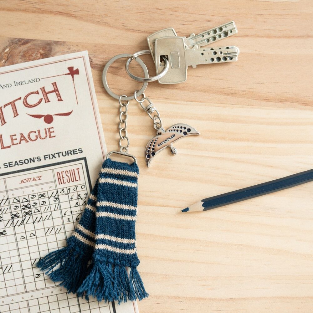 chaveiro de cachecol da Corvinal de Harry Potter