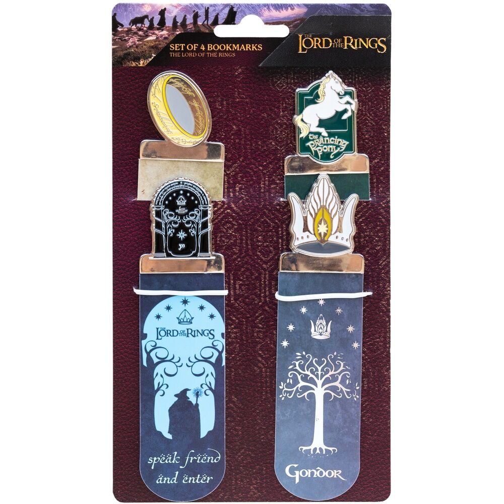 Set mit 4 Herr der Ringe Lesezeichen