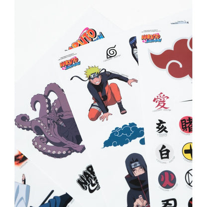 Conjunto de adesivos reutilizáveis ​​de Naruto Shippuden