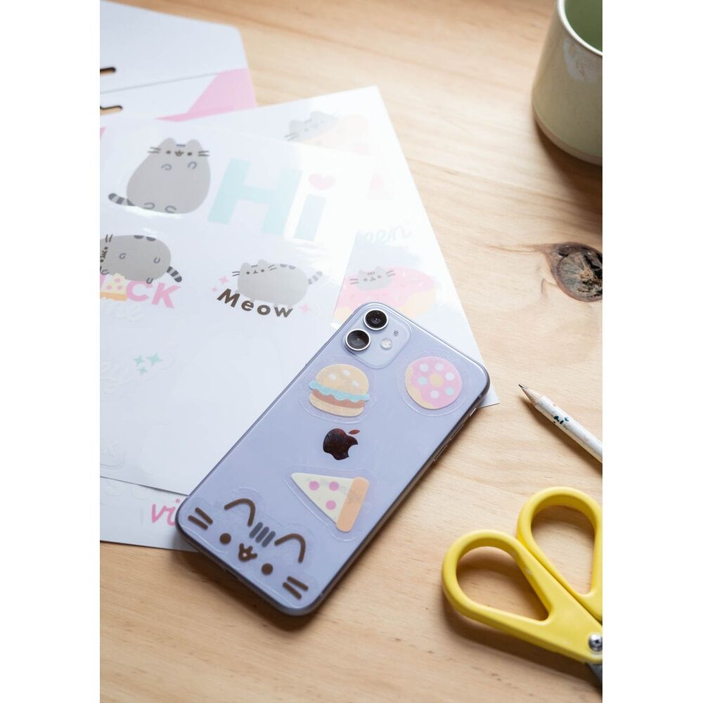 Ensemble d'autocollants réutilisables Pusheen