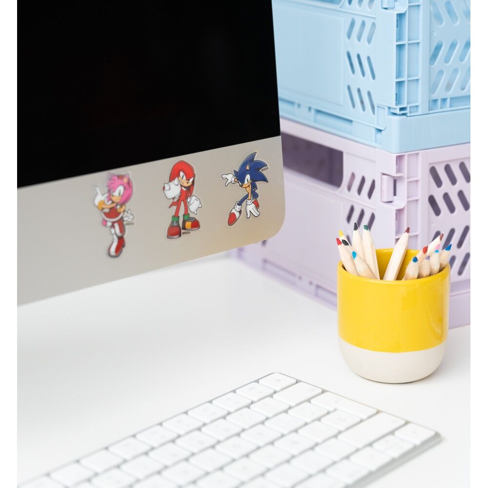 Sonic the Hedgehog wiederverwendbares Aufkleber Set