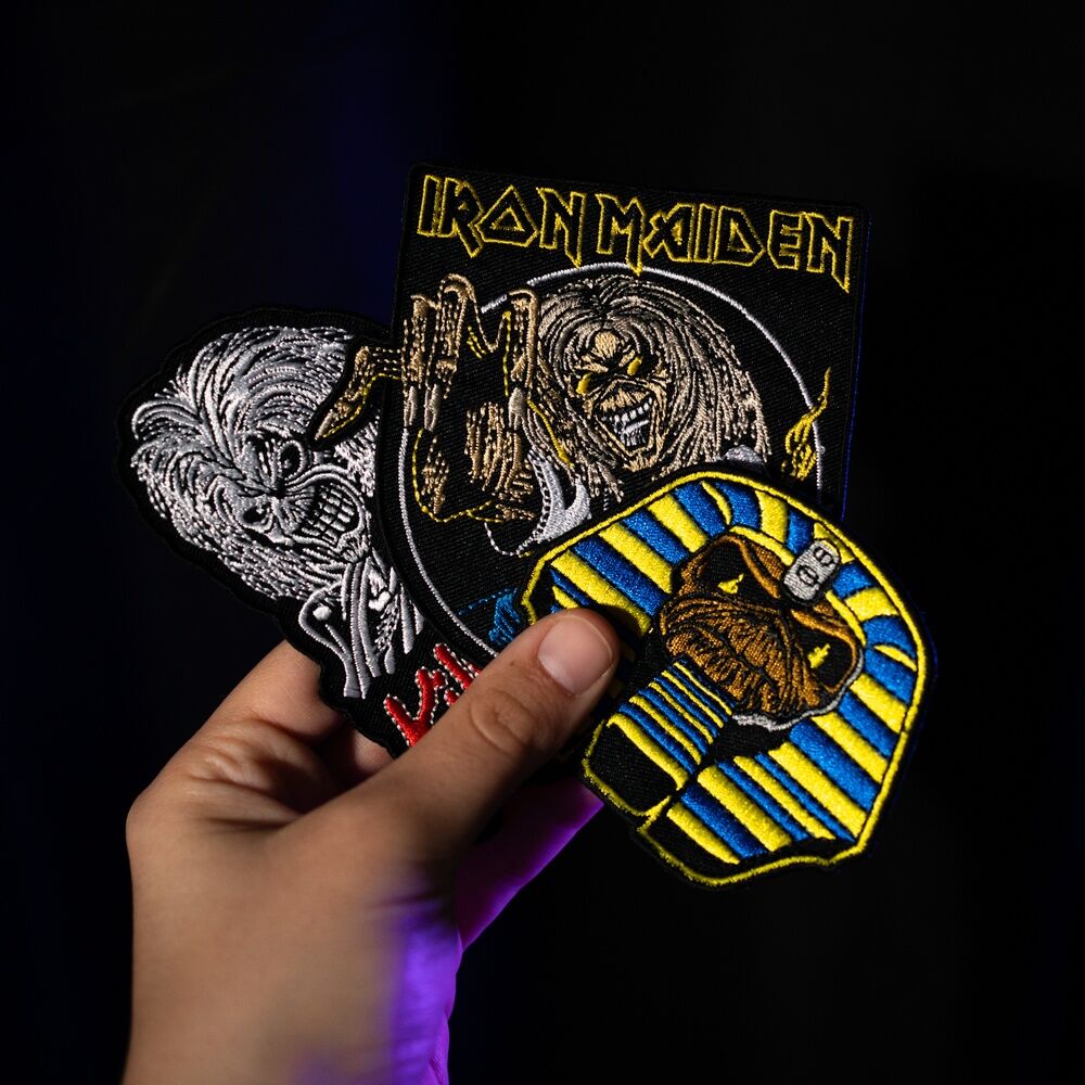 Lot de 3 écussons Iron Maiden