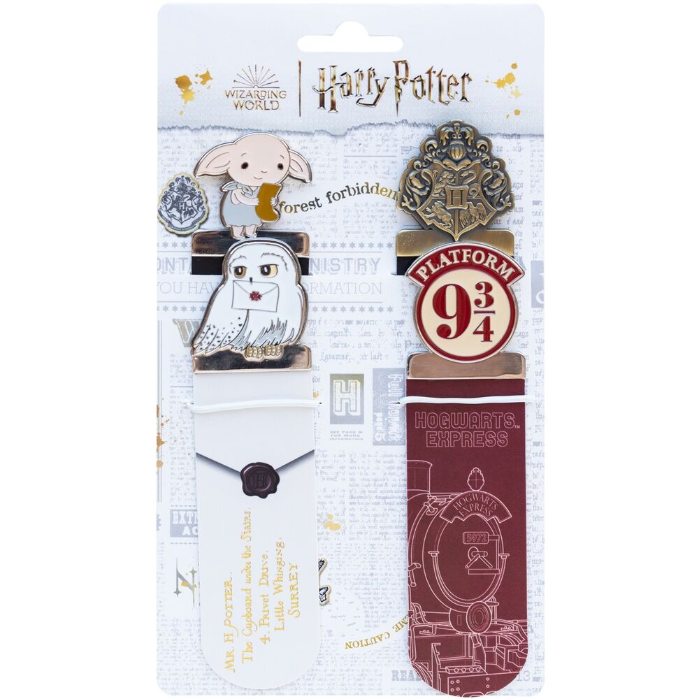 blister of 4 harry potter bookmarks