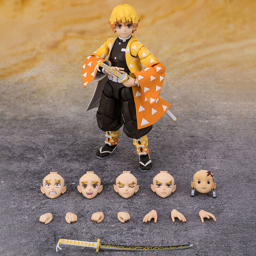 Figure S.H. Figuarts Zenitsu Agatsuma Demon Slayer Kimetsu no Yaiba 14cm