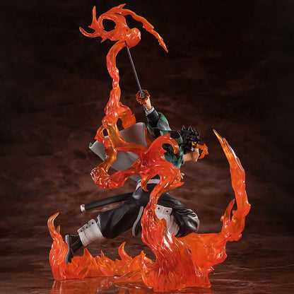 Figura Tanjiro Kamado Kyojuro Rengokus Sword Guard Demon Slayer Kimetsu no Yaiba 19 5cm