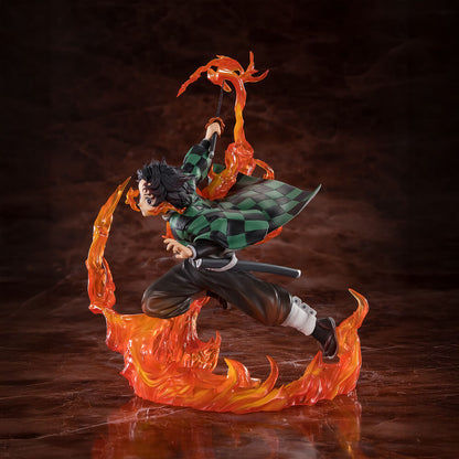Figura Tanjiro Kamado Kyojuro Rengokus Sword Guard Demon Slayer Kimetsu no Yaiba 19 5cm