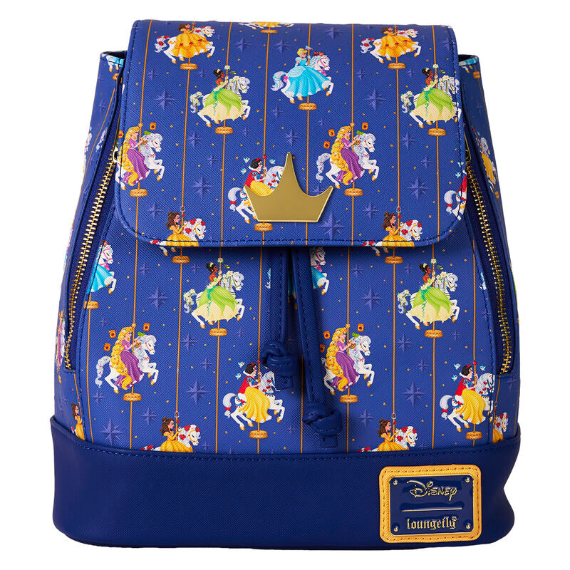 loungefly disney princess carousel backpack 26cm