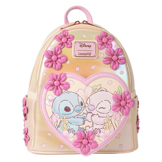 cute stitch disney loungefly backpack 26cm