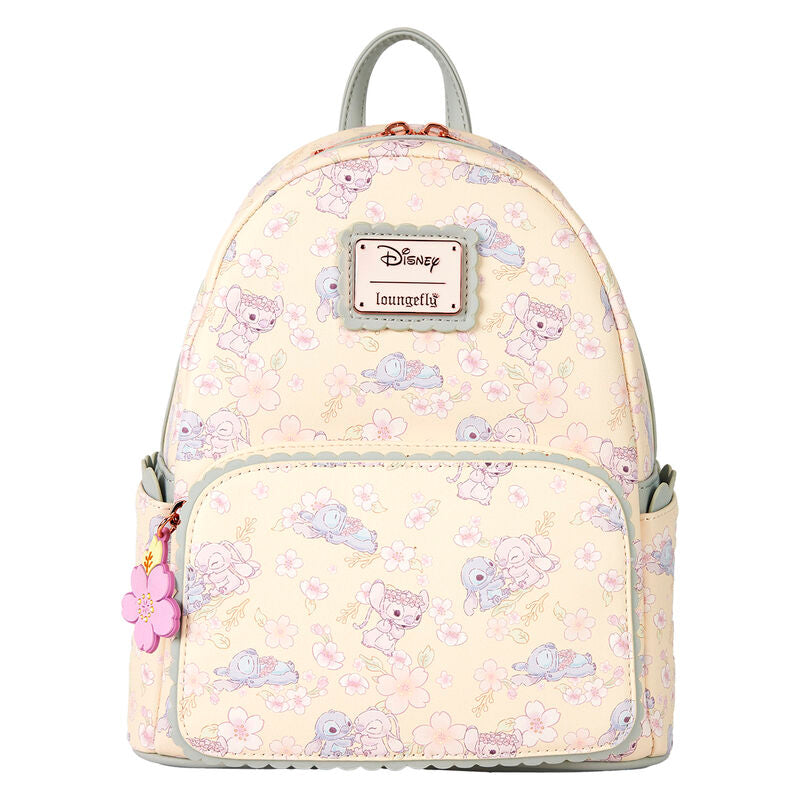 cherry blossom stitch disney loungefly backpack 26cm