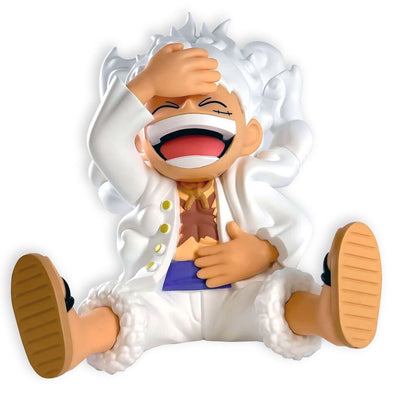 Figura de Monkey D. Luffy Gear 5 de One Piece para hucha 15 cm.