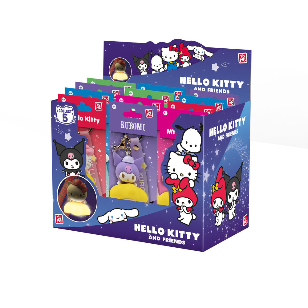 hello kitty and friends light up keychain (assorted)