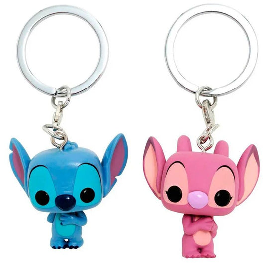 Portachiavi Pocket POP Disney Stitch e Angel in blister
