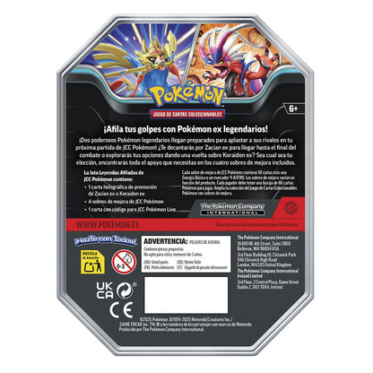 Sommer Pokémon Karten Dose (spanisches Sortiment)