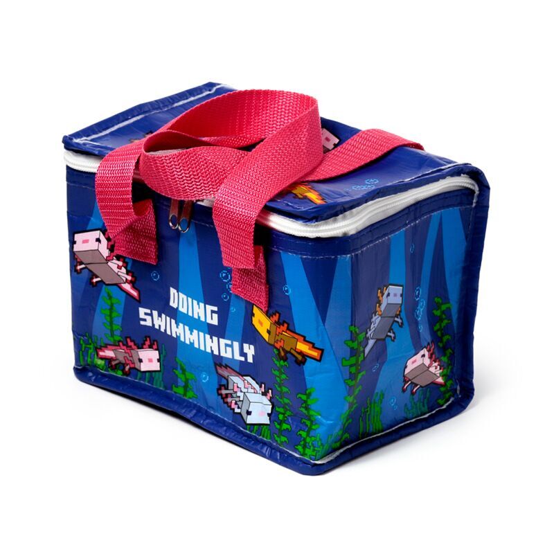 Bolsa térmica de axolote do Minecraft
