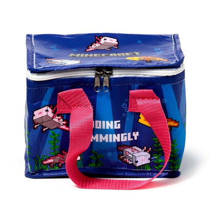 Bolsa térmica de axolote do Minecraft