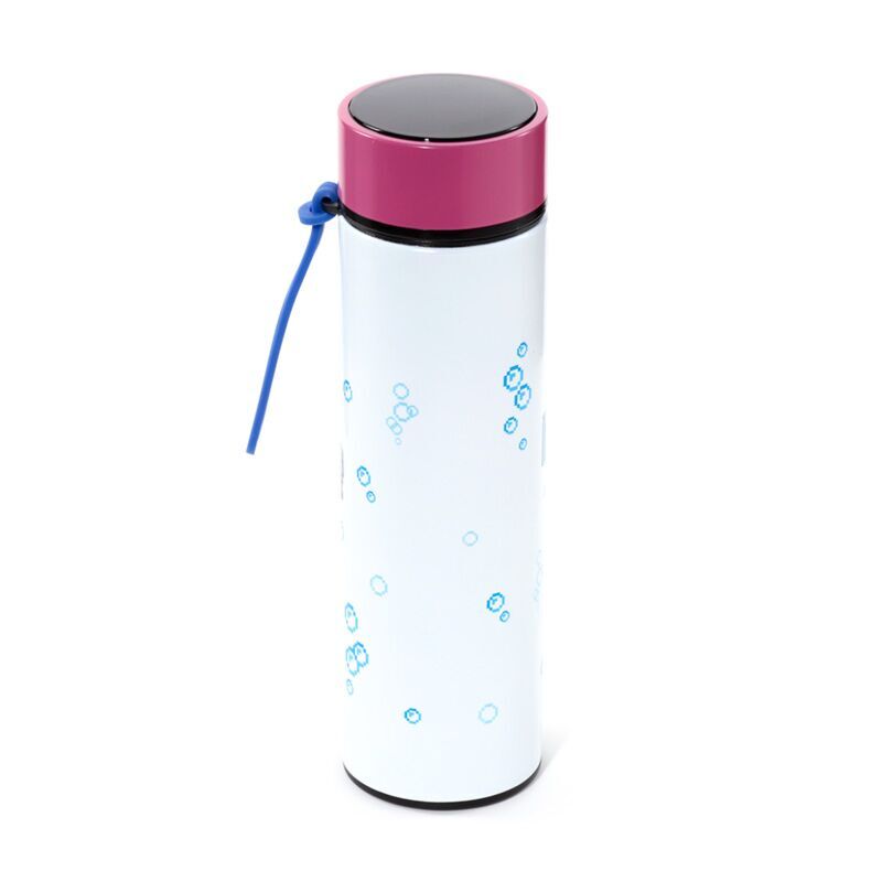 Bottiglia termica in acciaio inox con termometro Axolotl Minecraft 450 ml