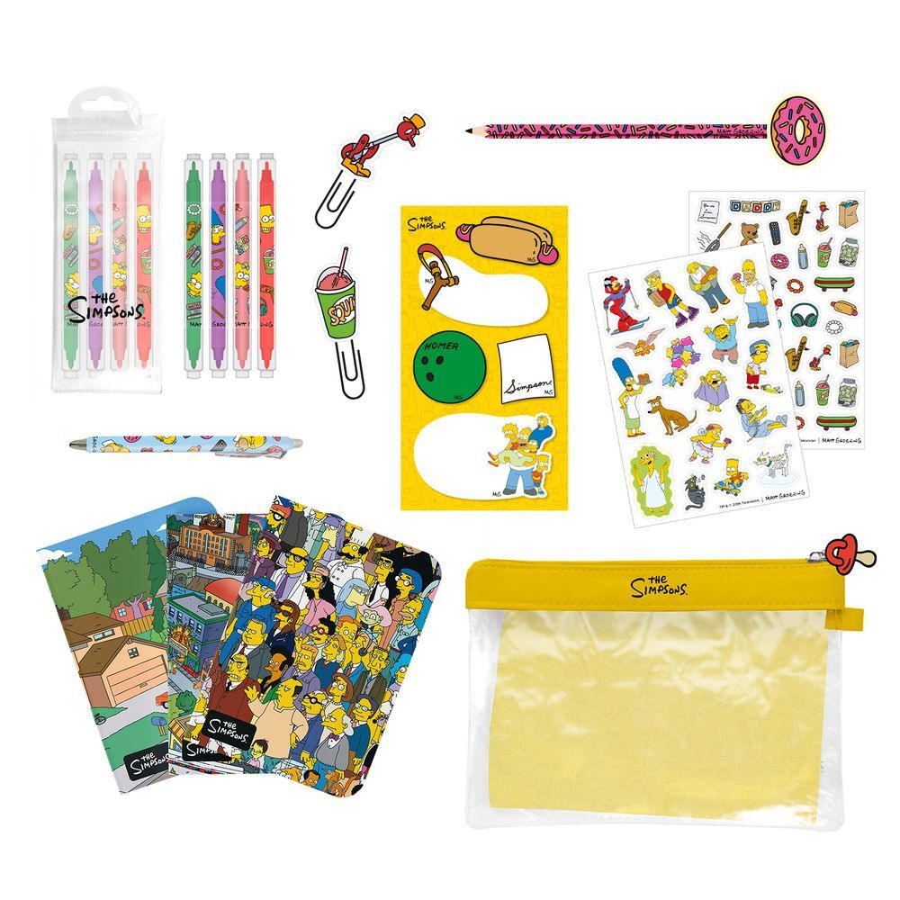 the simpsons stationery set