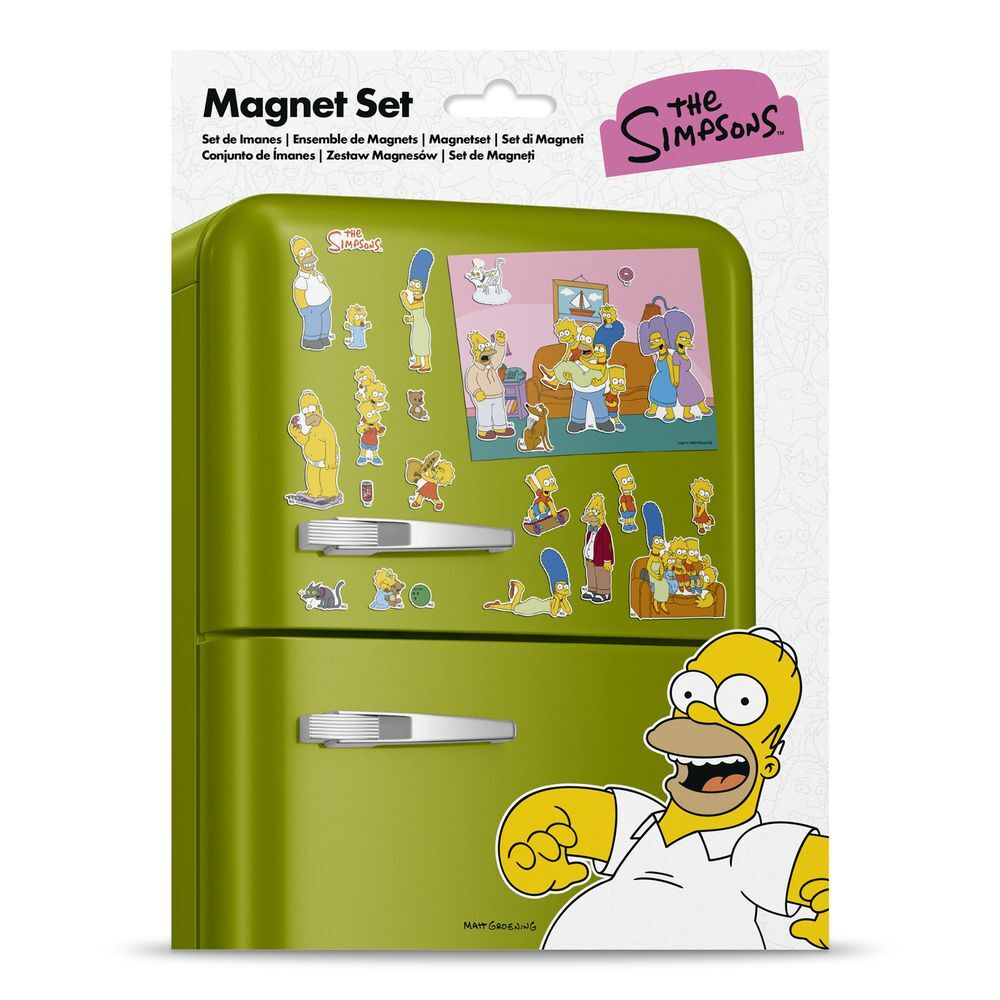 the simpsons die cut magnet set