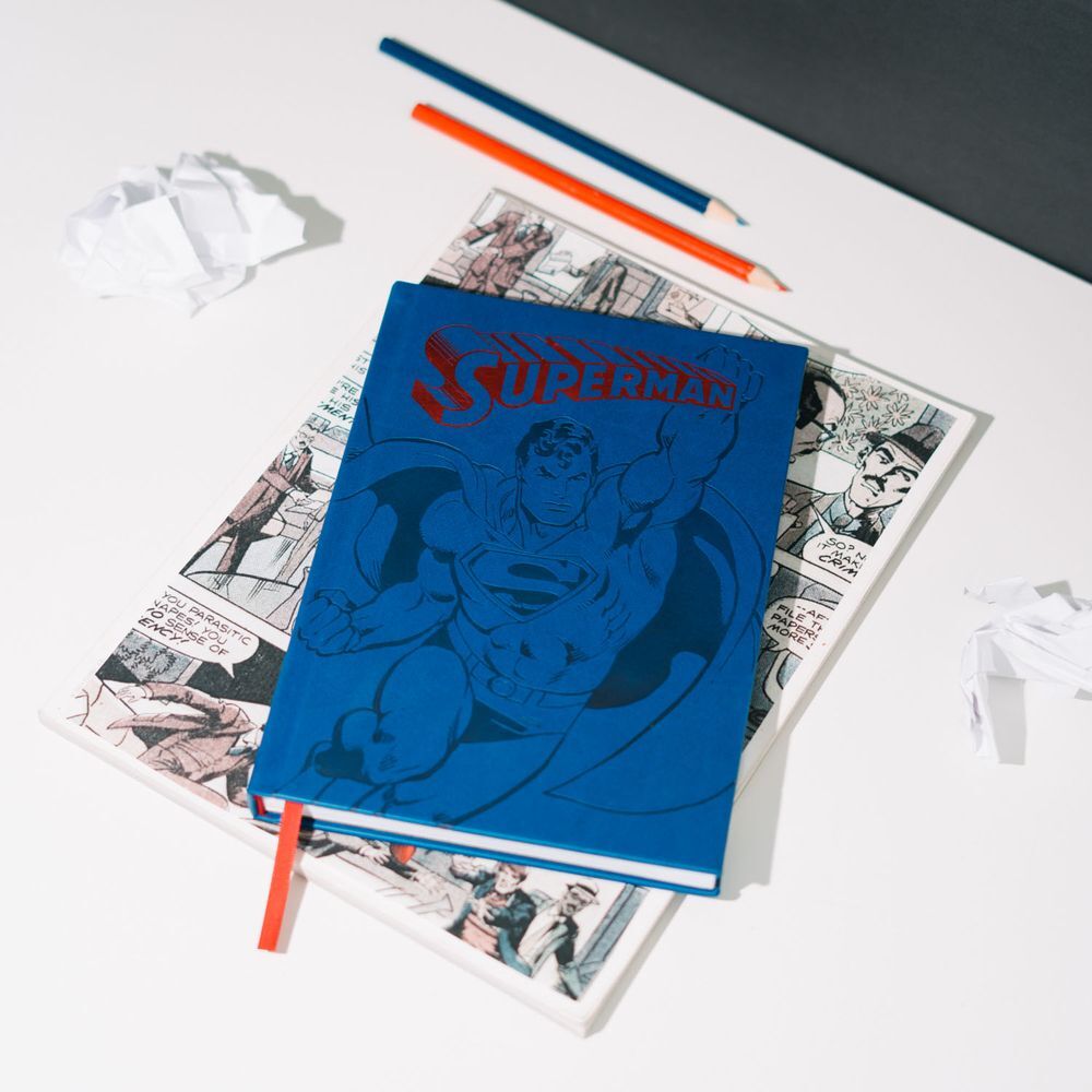 Caderno Premium A5 do Superman da DC Comics